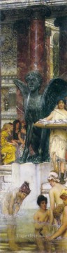 Sir Lawrence Alma Tadema Painting - A Bath An Antique Custom Romantic Sir Lawrence Alma Tadema